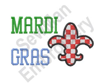 Mardi Gras - Machine Embroidery Design