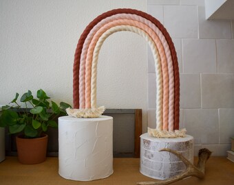 Custom 4-Color Rainbow - Double Cake Topper