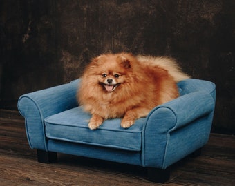 Luxury Dog Bed with Memory Foam, Orthopedic dog bed. Pet Bed, Dog Bed, Raised dog bed. Pet furniture. small dog bed. bed for dogs