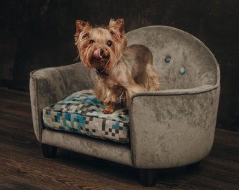 Luxury Dog Bed with Memory Foam, Orthopedic dog bed. Pet Bed, Dog Beds, Raised dog bed. Pet furniture. small dog bed. bed for dogs