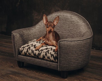 Luxury Dog Bed with Memory Foam, Orthopedic dog bed. Pet Bed, Dog Bed, Raised dog bed. Pet furniture. small dog bed. bed for dogs