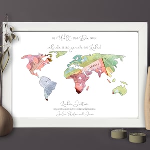 Konfirmation Geschenk für Junge & Mädchen | personalisiertes Geldgeschenk mit Namen | Konfirmationsgeschenk Bilderrahmen für das Patenkind
