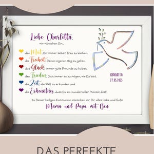 Personalized money gift for First Communion | Gift for Holy Communion | Gift idea with name | Communion gift for godchild image 10