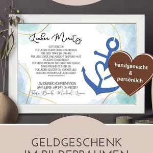 Confirmation gift for boys | Personalized money gift | Confirmation gift for godchild | Personal gift for confirmand image 9