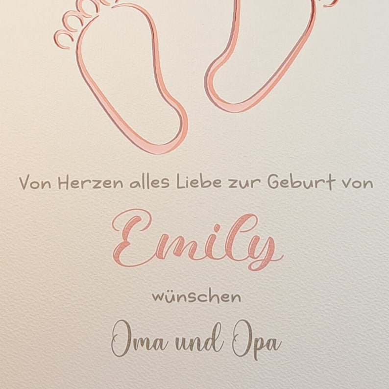 Personalisiertes Geldgeschenk zur Geburt für Mädchen Etsy.de