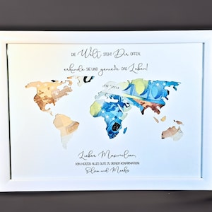 Confirmation Gift for Boys & Girls | personalized money gift with name | Confirmation gift picture frame for the godchild