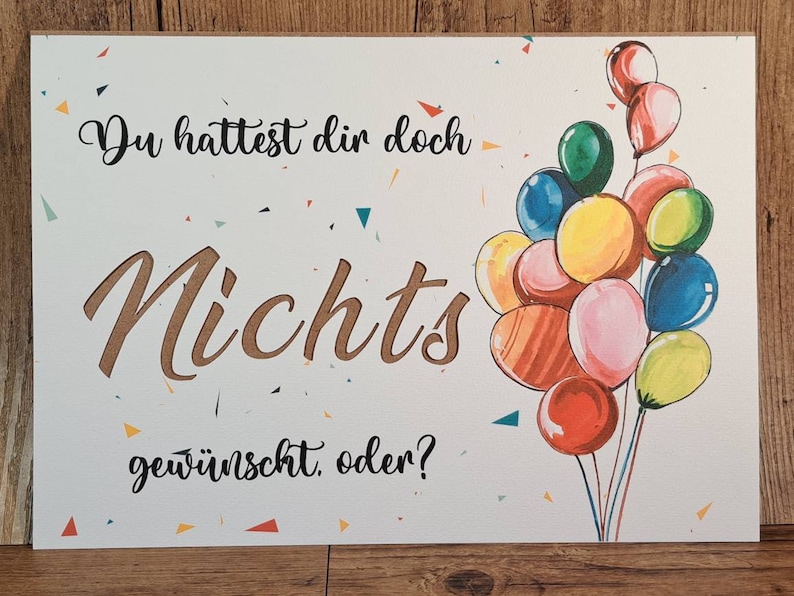 Nichts zum Geburtstag Geldgeschenk Geburtstagsgeschenk für Etsy.de