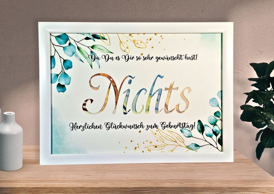 Er Hat Mir Nichts Zum Geburtstag Geschenkt www.etsy.com