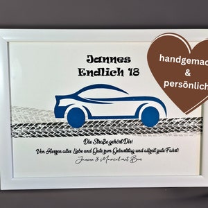 Geldgeschenk 18. Geburtstag, Geldgeschenkverpackung Im Bilderrahmen Personalisiert 357128