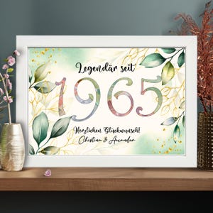 Geldgeschenk personalisiert für Frauen & Männer | Legendär seit | Geburtstagsgeschenk | runder Geburtstag | Geburtstag Geschenk Jahreszahl