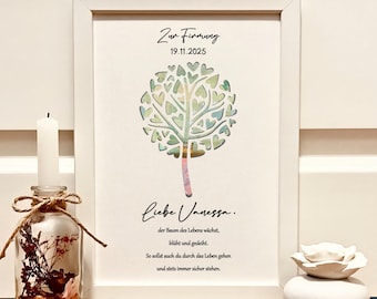 Personalized Confirmation Gift | Cash Gift for Confirmation | "Tree of Life" Design