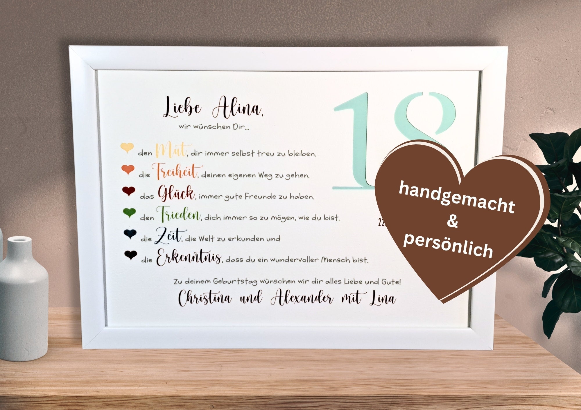 Geldgeschenk personalisiert, 18. Geburtstag, Geburtstagsgeschenk in  Niedersachsen - Emden, Basteln, Handarbeiten und Kunsthandwerk