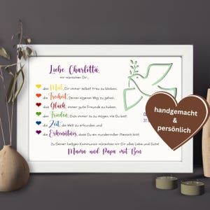 Personalized money gift for First Communion | Gift for Holy Communion | Gift idea with name | Communion gift for godchild image 2