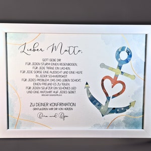 Confirmation gift for boys | personalized money gift | Confirmation gift for the godchild | personal gift confirmation