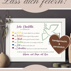 Personalized money gift for First Communion | Gift for Holy Communion | Gift idea with name | Communion gift for godchild image 9