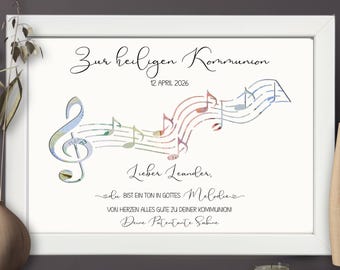 Personalized money gift for communion | Communion gift with name | First Communion gift from godparents | Christian gift idea