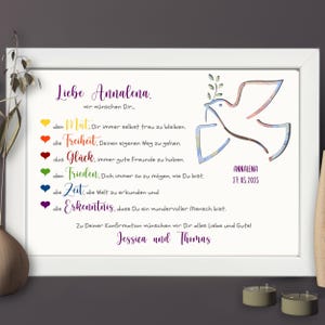 Konfirmation Geschenk für Mädchen & Jungen | personalisiertes Konfirmationsgeschenk | Geldgeschenk zur Konfirmation mit Namen des Konfirmand