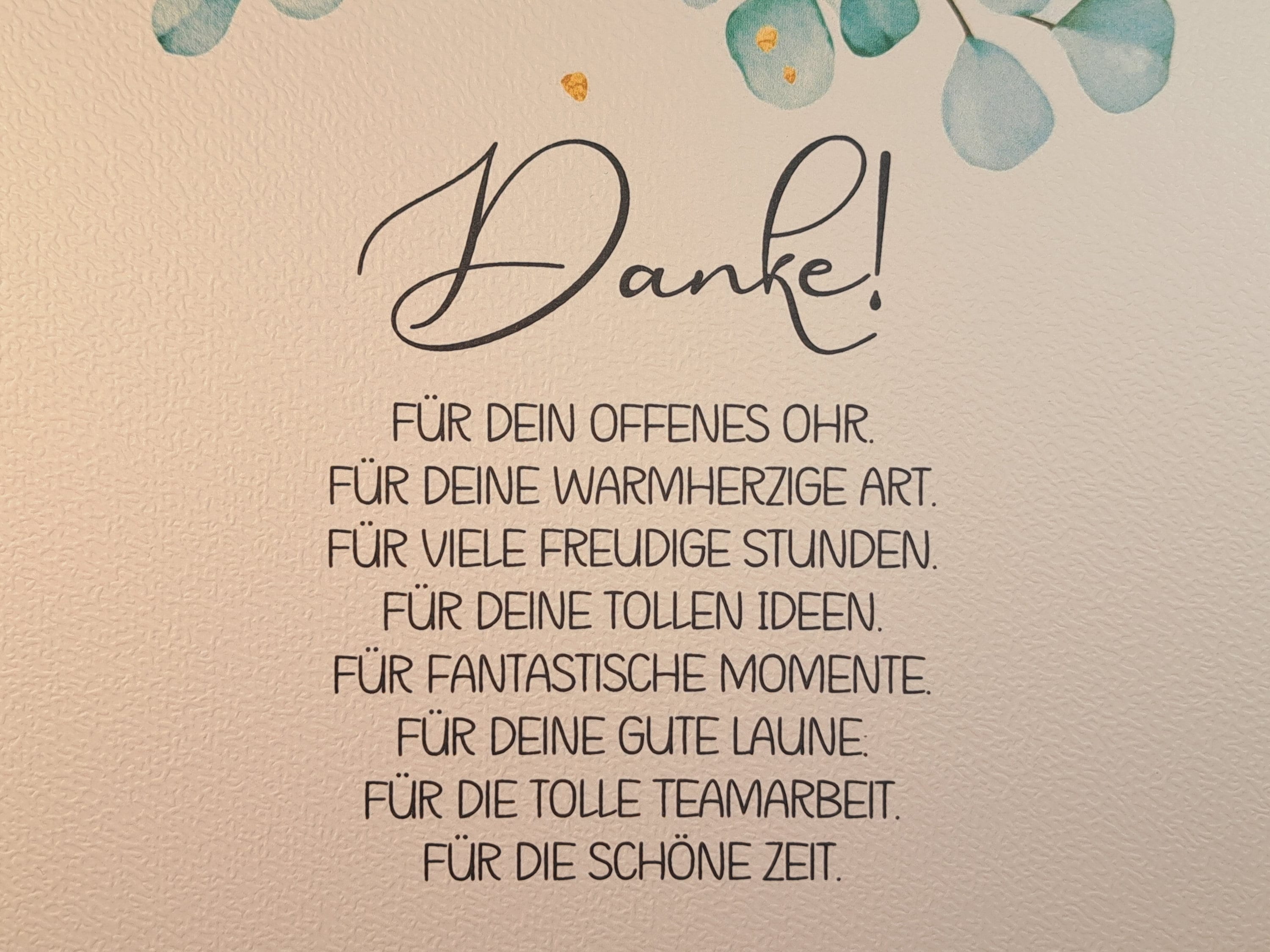 Dankeschön Glas Mit Gravur - Emotionales Geschenk Zum Abschied Oder Als Kleine Aufmerksamkeit