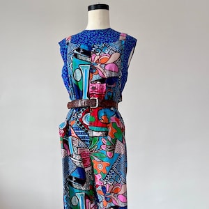 Cotton patchwork overalls