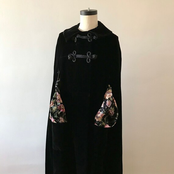 Velvet floor length designer cloak