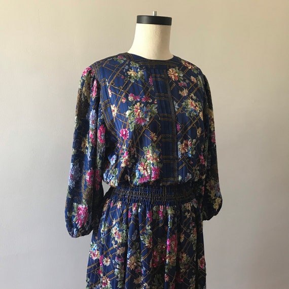 Diane Freis beaded midi dress