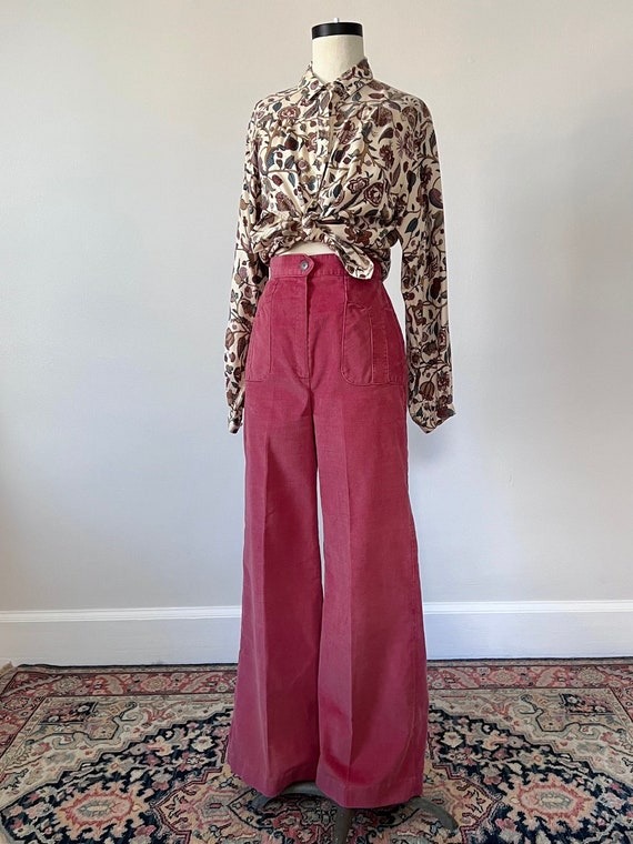70s high waisted corduroy trousers