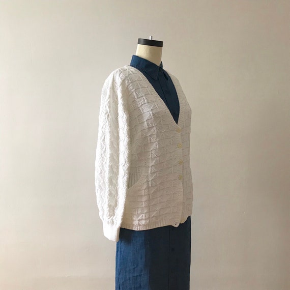 Berek Hand knit poet sleeve cotton sweater