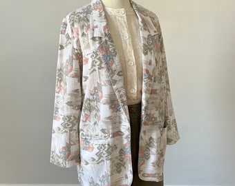 Pastel southwest blazer