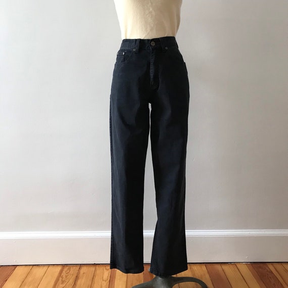 Black high rise jeans