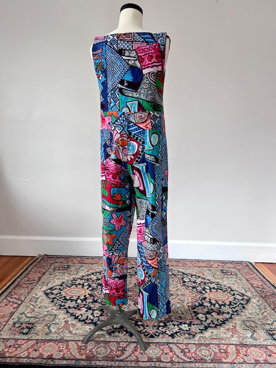 Cotton patchwork overalls - image 4
