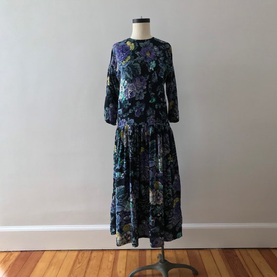 India floral drop waist maxi dress - image 4