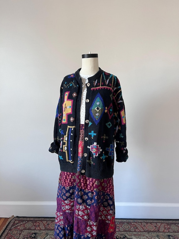 Peruvian hand knit sweater - image 1