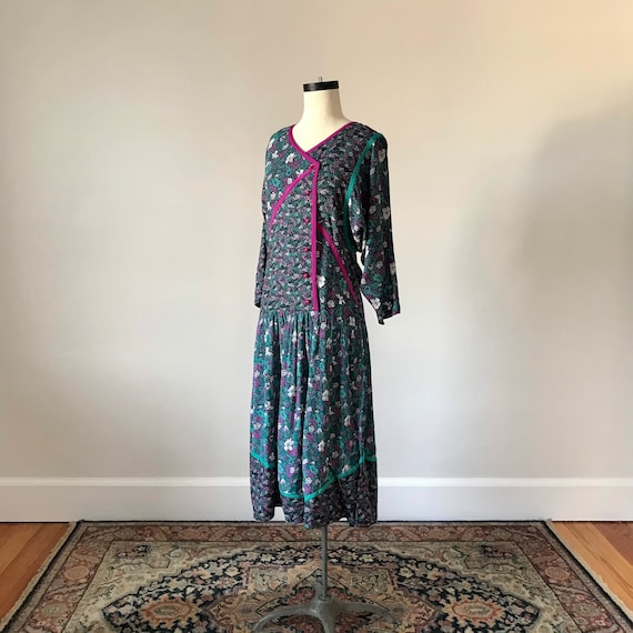 Patchwork deco style Jane Schaffhausen dress - image 3