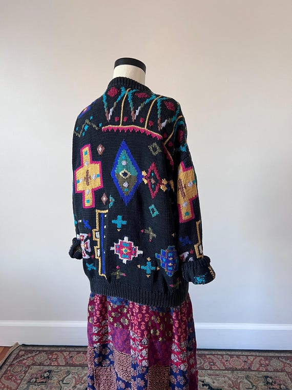 Peruvian hand knit sweater - image 6