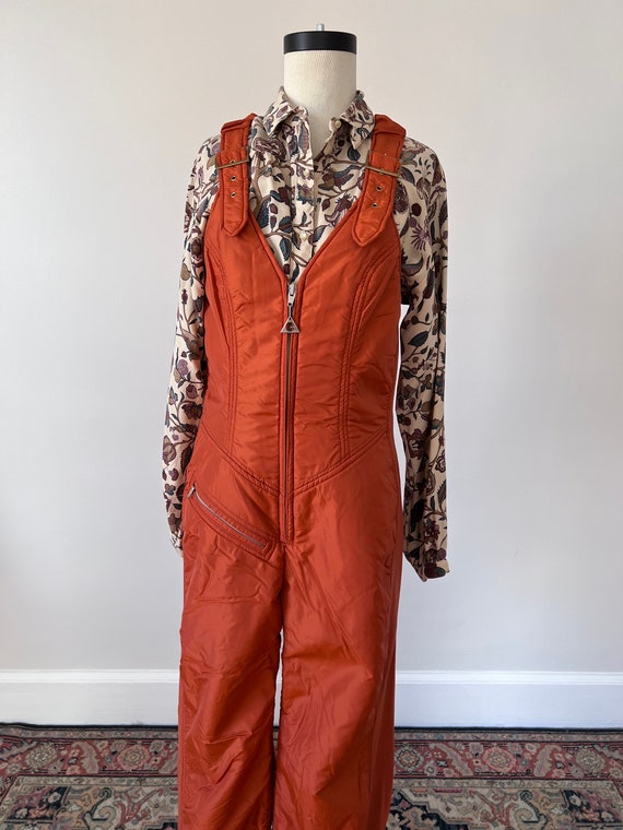 Burnt orange 70s ski suit - image 3