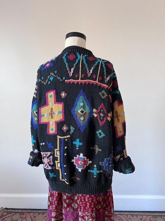 Peruvian hand knit sweater - image 7