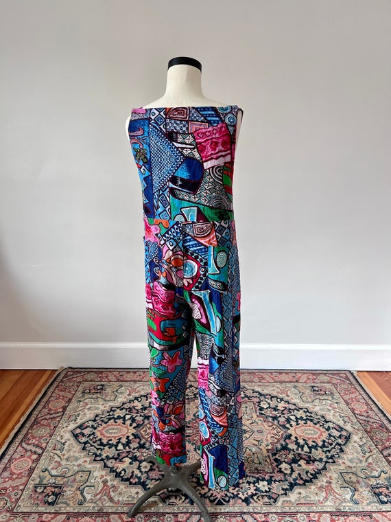 Cotton patchwork overalls - image 6