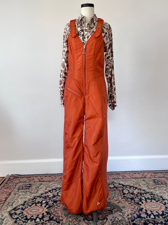 Burnt orange 70s ski suit - image 4