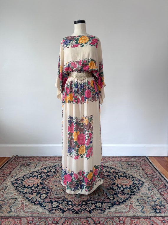 Helga floral maxi dress