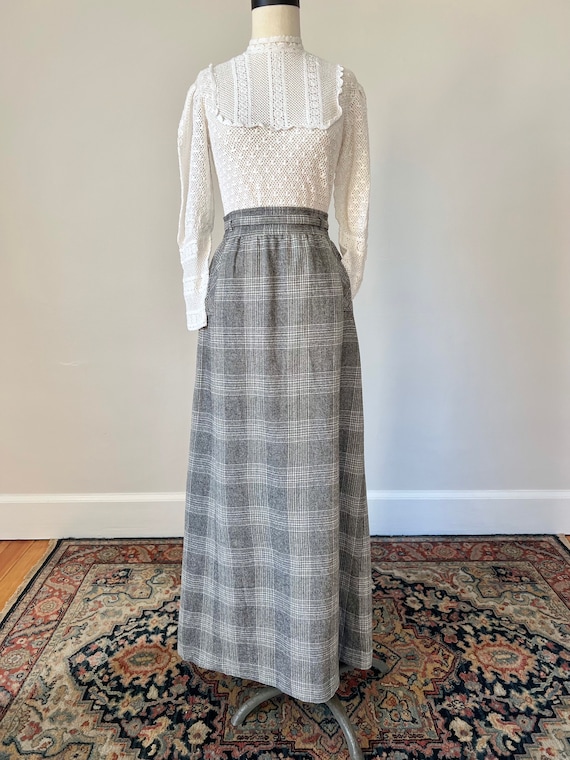Pendleton plaid maxi skirt - image 2