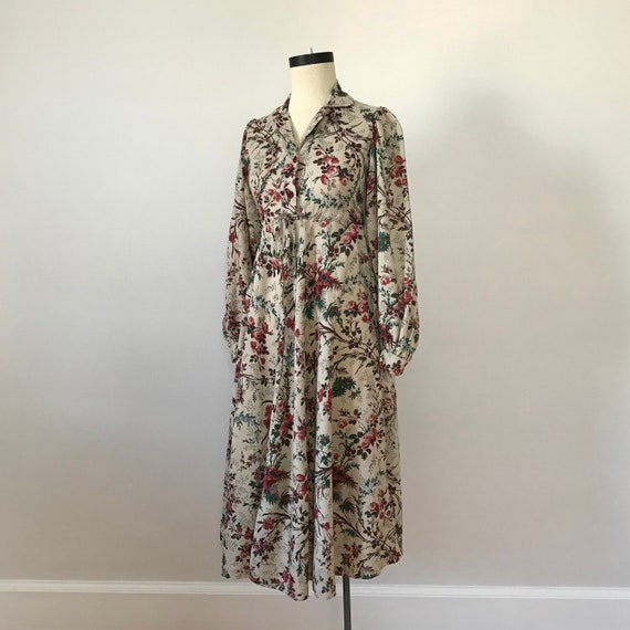 Young Edwardian floral print prairie dress - image 1