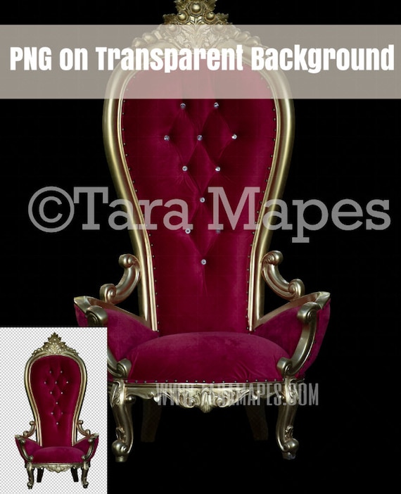 Throne Overlay PNG King's Chair Queen's Chair - Etsy Finland