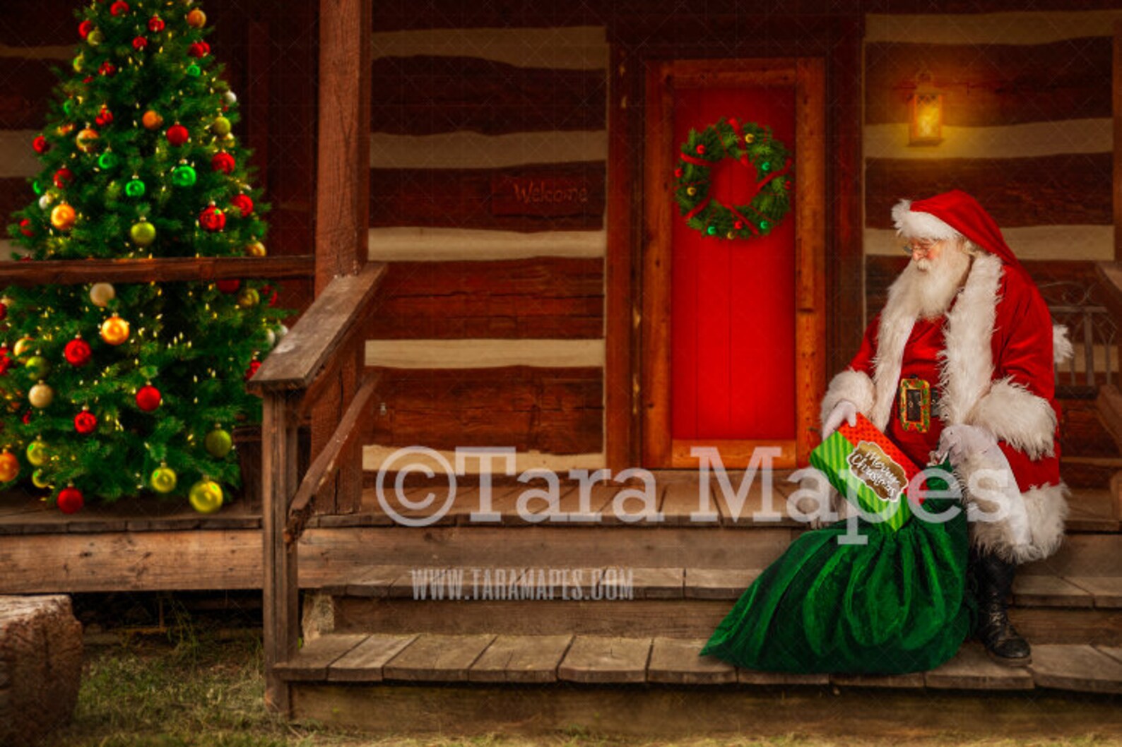 Santa Digital Backdrop Christmas Digital Backdrop Santa - Etsy