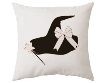 Witch hat original illustration cushion
