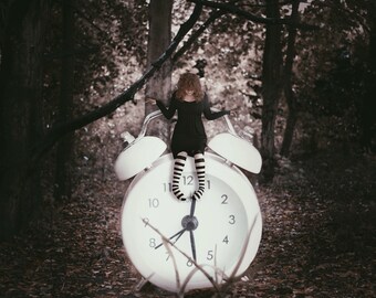 Lost girl - surreal, fairytale inspired, conceptual self portrait photography print