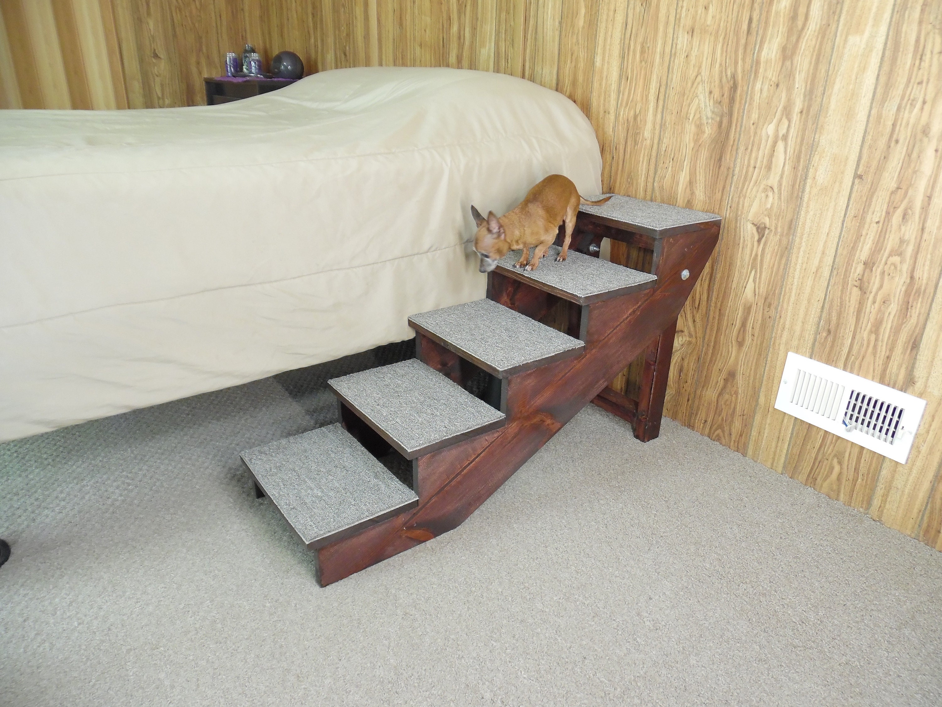 Wood Pet Steps 20 32 Tall Handmade Folding Steps Etsy