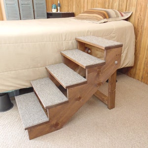 wooden dog steps for bed
