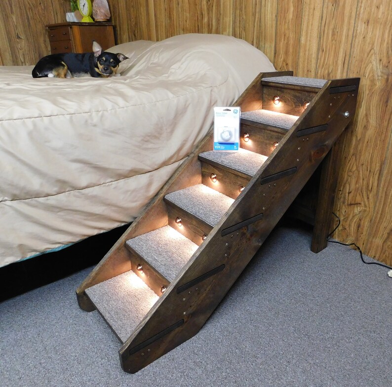 Lighting Kit for Handmade Wood Dog Steps Pet Steps Backboards Etsy