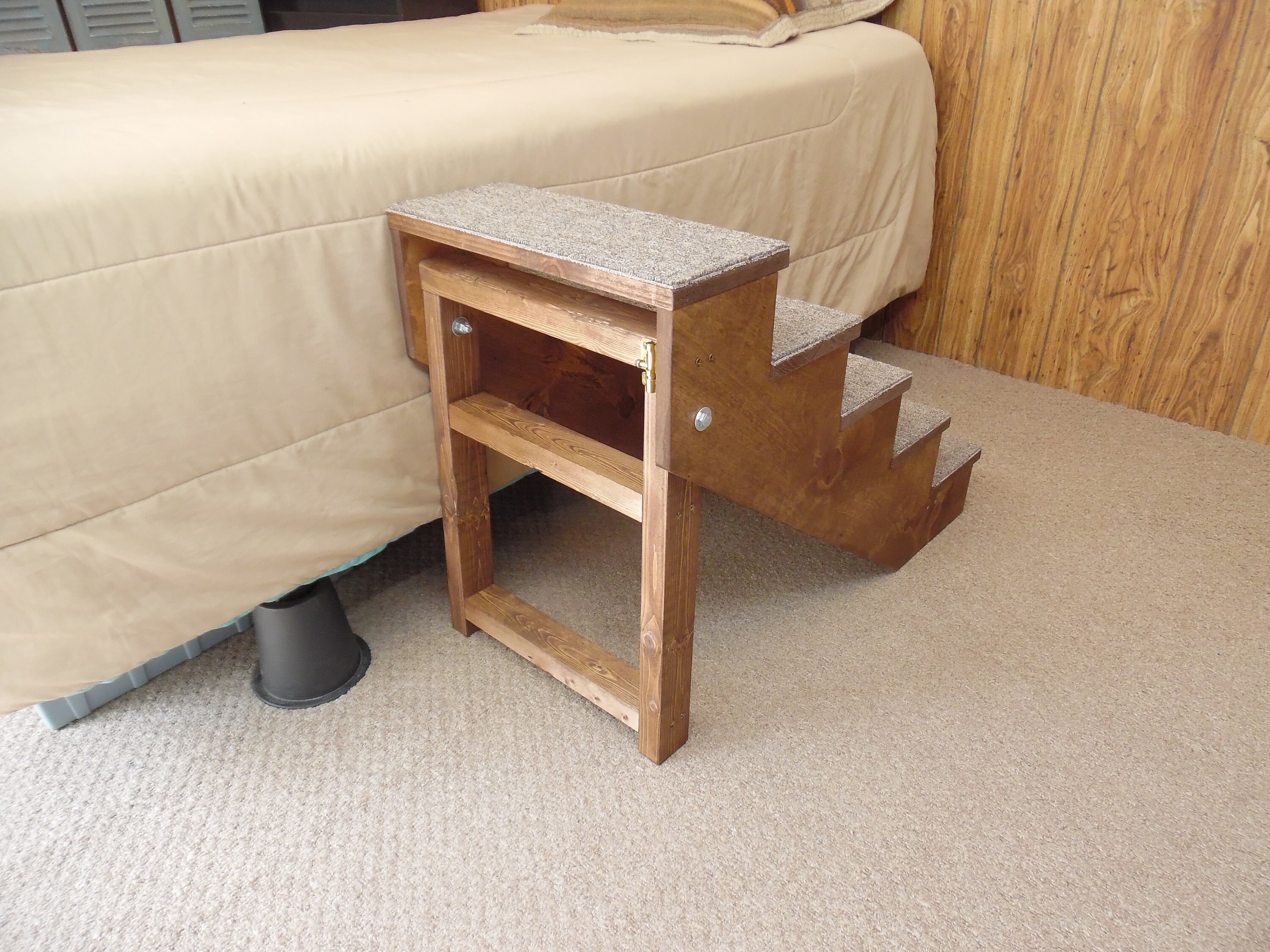 Pet Supplies Pet Steps Handmade Wood Folding Dog Stairs 1838 Tall Beds