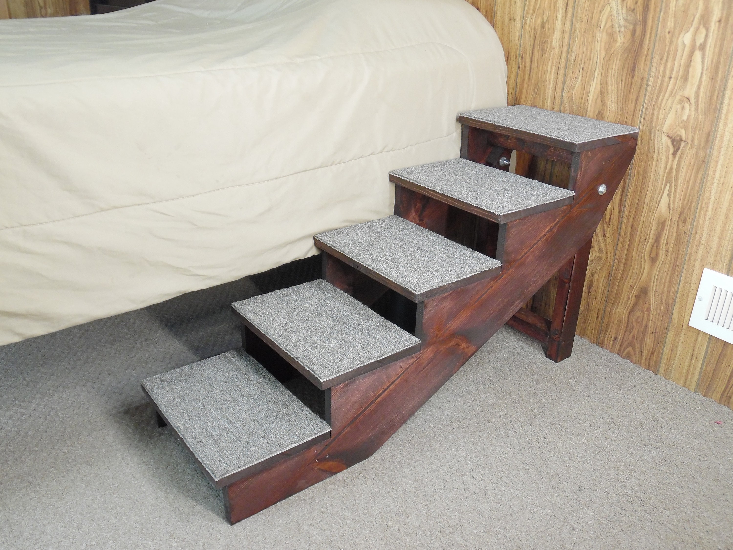 Wood Pet Steps 20 32 Tall Handmade Folding Steps Etsy